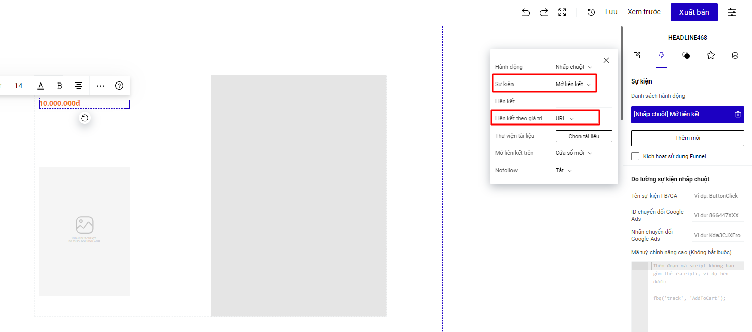 Cách đi liên kết đến url trong colletion blog