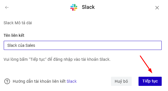 Điền Tên liên kết 
